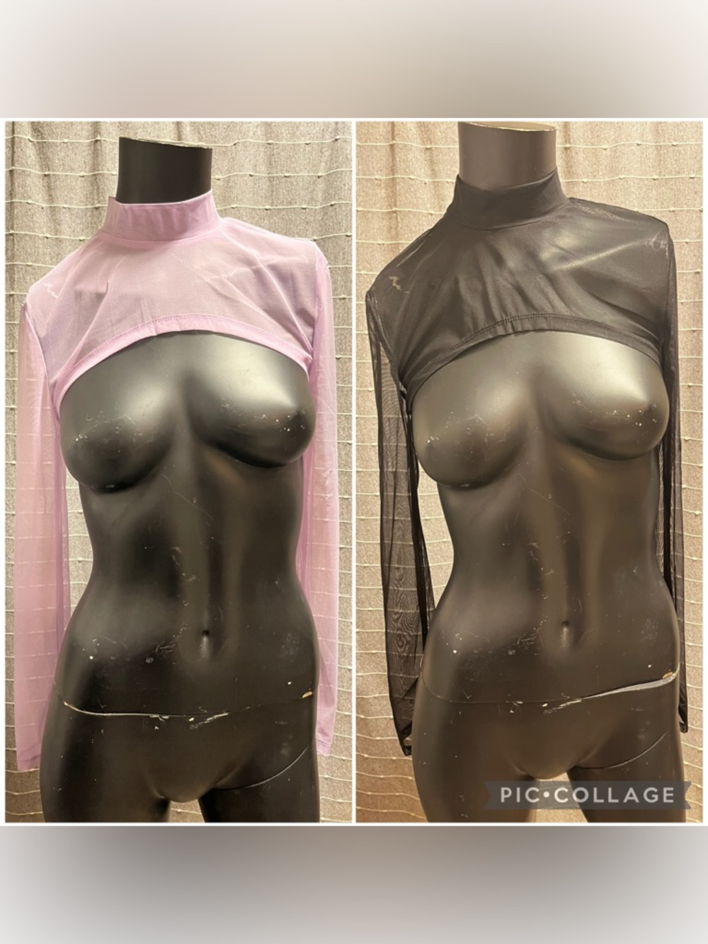 Mesh Super Crop Long Sleeve Lot